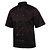Whites Chefs Clothing Whites Vegas Unisex Chef Jacket Short Sleeve Black - M