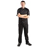 Whites Chefs Clothing Whites Vegas Unisex Chef Jacket Short Sleeve Black - M