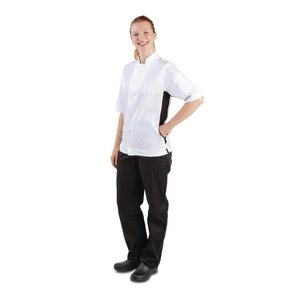 Whites Chefs Clothing Whites Nevada Black and White Unisex Chefs Jacket Size XL Whites Chefs Clothing Whites Nevada Black and White Unisex Chefs Jacket Size XL