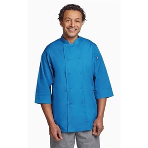 Chef Works Unisex Chefs Jacket Blue L Chef Works Unisex Chefs Jacket Blue L