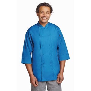 Chef Works Unisex Chefs Jacket Blue XL Chef Works Unisex Chefs Jacket Blue XL