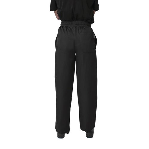 Whites Chefs Clothing Whites Vegas Chef Trousers Polycotton Black - L Whites Chefs Clothing Whites Vegas Chef Trousers Polycotton Black - L