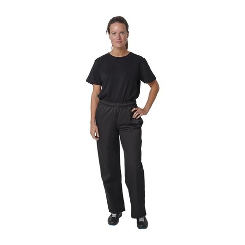 Whites Chefs Clothing Whites Vegas Chef Trousers Polycotton Black - XL Whites Chefs Clothing Whites Vegas Chef Trousers Polycotton Black - XL