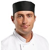 Whites Chefs Clothing Wyprzedaż - Czapka, rozmiar L z polibawełny, czarna