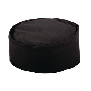 Whites Chefs Clothing Polycotton Chefs Skull Cap, Size XL, Black Whites Chefs Clothing Polycotton Chefs Skull Cap, Size XL, Black