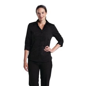 Chef Works Womens Stretch Shirt Black L Chef Works Womens Stretch Shirt Black L