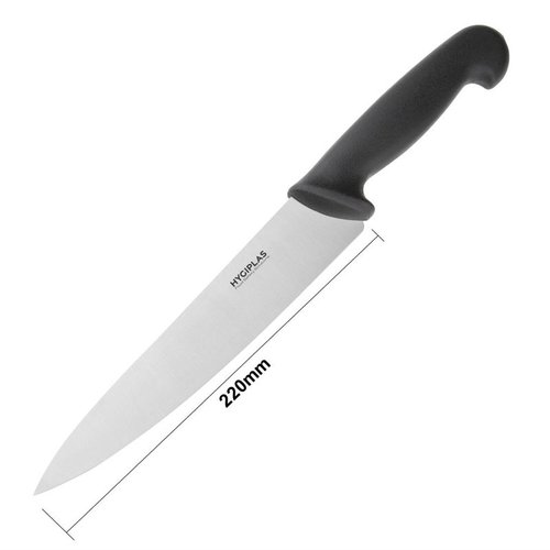 Hygiplas Chef's Knife 215 mm, Black Nylon Hygiplas Chef's Knife 215 mm, Black Nylon