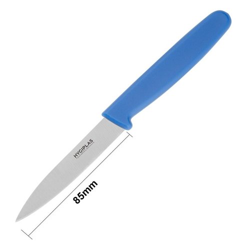 Hygiplas Paring Knife 75 mm, Colour Coded Blue Hygiplas Paring Knife 75 mm, Colour Coded Blue
