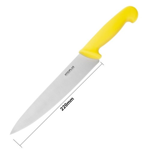 Hygiplas Chef's Knife 215 mm, Colour Coded Yellow Hygiplas Chef's Knife 215 mm, Colour Coded Yellow