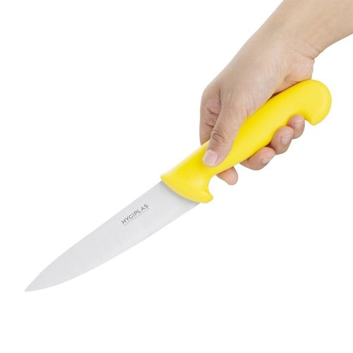 Hygiplas Chefs Knife 160 mm, Colour Coded Yellow Hygiplas Chefs Knife 160 mm, Colour Coded Yellow