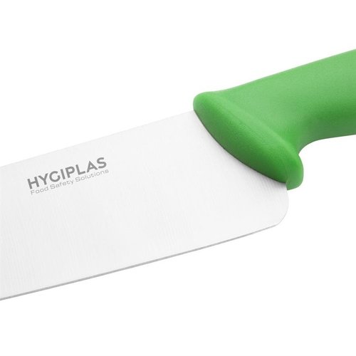 Hygiplas Chefs Knife 255 mm, Colour Coded Green Hygiplas Chefs Knife 255 mm, Colour Coded Green