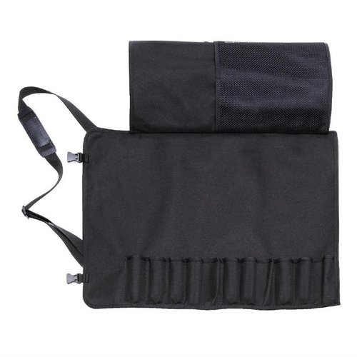 Dick Black Textile Roll Bag and Strap 11 Slots Dick Black Textile Roll Bag and Strap 11 Slots