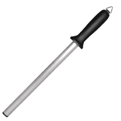 Vogue Oval Diamond Knife Sharpening Steel 305 mm with Black Handle Vogue Oval Diamond Knife Sharpening Steel 305 mm with Black Handle