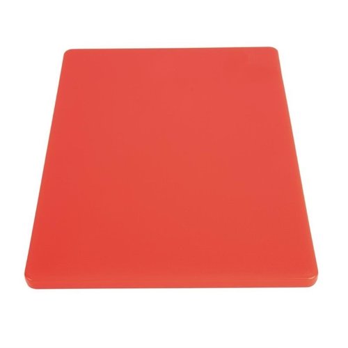 Hygiplas Low Density Polyethylene Cutting Board 229 x 305 mm Red Hygiplas Low Density Polyethylene Cutting Board 229 x 305 mm Red