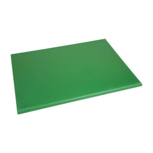 Hygiplas Extra Thick High Density Polyethylene Cutting Board 600 x 450 mm Green Hygiplas Extra Thick High Density Polyethylene Cutting Board 600 x 450 mm Green