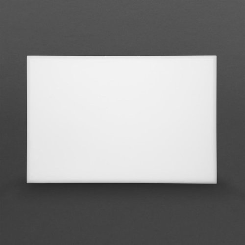 Hygiplas Extra Thick High Density Polyethylene Cutting Board 450 x 300 mm White Hygiplas Extra Thick High Density Polyethylene Cutting Board 450 x 300 mm White