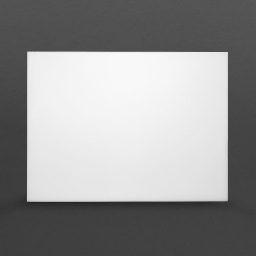 Hygiplas Deska do krojenia z polietylenu o wysokiej gęstości 600 x 450 mm biała Hygiplas Deska do krojenia z polietylenu o wysokiej gęstości 600 x 450 mm biała