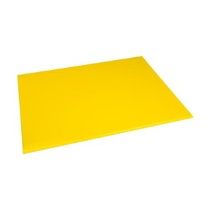 Hygiplas High Density Polyethylene Cutting Board 600 x 450 mm Yellow Hygiplas High Density Polyethylene Cutting Board 600 x 450 mm Yellow