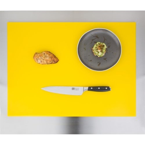 Hygiplas High Density Polyethylene Cutting Board 600 x 450 mm Yellow Hygiplas High Density Polyethylene Cutting Board 600 x 450 mm Yellow