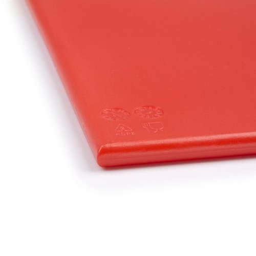 Hygiplas High Density Polyethylene Cutting Board 600 x 450 mm Red Hygiplas High Density Polyethylene Cutting Board 600 x 450 mm Red