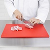 Hygiplas Low Density Polyethylene Cutting Board 450 x 300 mm Red