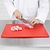 Hygiplas Low Density Polyethylene Cutting Board 450 x 300 mm Red