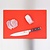 Hygiplas Low Density Polyethylene Cutting Board 450 x 300 mm Red