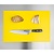 Hygiplas Anti Microbial High Density Polyethylene Cutting Board 455 x 305 mm Yellow