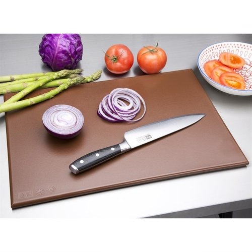 Hygiplas Anti Microbial High Density Polyethylene Cutting Board 455 x 305 mm Brown Hygiplas Anti Microbial High Density Polyethylene Cutting Board 455 x 305 mm Brown