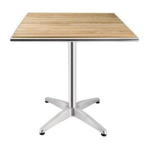 Bolero Square Ash Top Bistro Table 700mm (Single) Bolero Square Ash Top Bistro Table 700mm (Single)