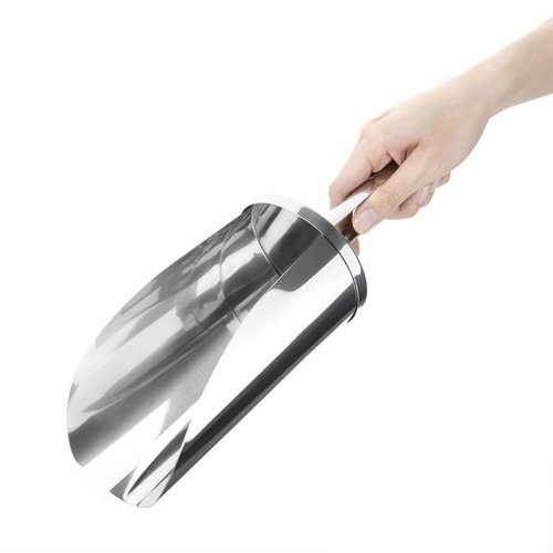 Vogue Stainless Steel Scoop 1,5 L, 197 mm, Silver