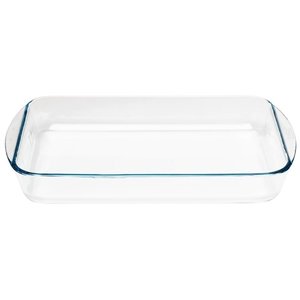 Pyrex Rectangular Glass Roaster Dish 400mm Pyrex Rectangular Glass Roaster Dish 400mm
