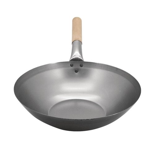 Vogue Mild Steel Wok Flat Base 330mm Vogue Mild Steel Wok Flat Base 330mm