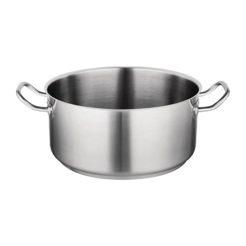 Vogue Stainless Steel 18/10 Low Pot 7,5 L Ø 280 mm Vogue Stainless Steel 18/10 Low Pot 7,5 L Ø 280 mm