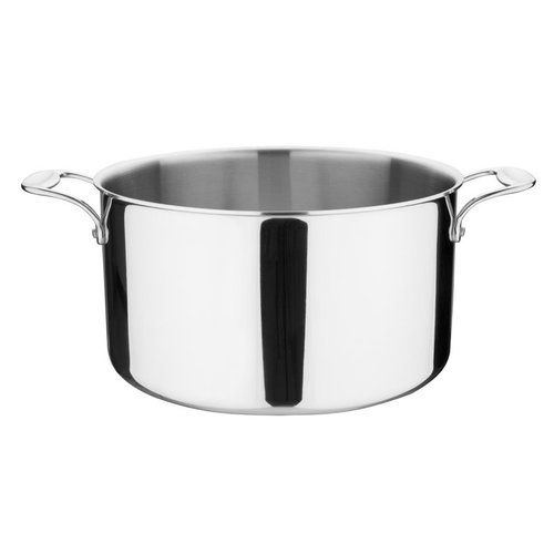 Vogue Stainless Steel and Aluminum Tri Wall Medium Pot 9,5 L Ø 280 mm