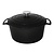 Vogue Black Round Casserole Dish 4Ltr