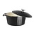 Vogue Black Round Casserole Dish 4Ltr