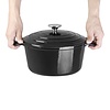 Vogue Black Round Casserole Dish 4Ltr Vogue Black Round Casserole Dish 4Ltr