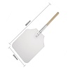 Vogue Aluminium Pizza Peel 305x355x660 mm, Rectangular with Wooden Handle