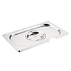 Vogue Stainless Steel Gastronorm Lid 1/3 Notched
