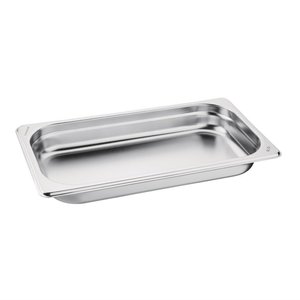 Vogue Stainless Steel Gastronorm Pan 1/3 40 mm