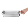 Vogue Stainless Steel Gastronorm Pan 1/3 65 mm Vogue Stainless Steel Gastronorm Pan 1/3 65 mm