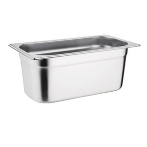 Vogue Stainless Steel Gastronorm Pan 1/3 100 mm