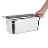 Vogue Stainless Steel Gastronorm Pan 1/3 100 mm Vogue Stainless Steel Gastronorm Pan 1/3 100 mm
