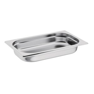 Vogue Stainless Steel Gastronorm Pan 1/4 40 mm