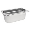 Vogue Stainless Steel Gastronorm Pan 1/4 100 mm Vogue Stainless Steel Gastronorm Pan 1/4 100 mm