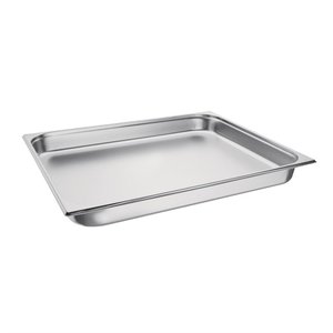Vogue Stainless Steel Gastronorm Pan 2/1 65 mm Vogue Stainless Steel Gastronorm Pan 2/1 65 mm
