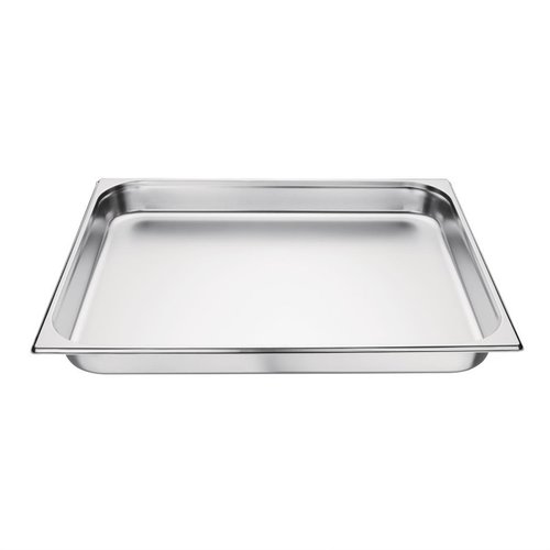 Vogue Stainless Steel Gastronorm Pan 2/1 65 mm Vogue Stainless Steel Gastronorm Pan 2/1 65 mm
