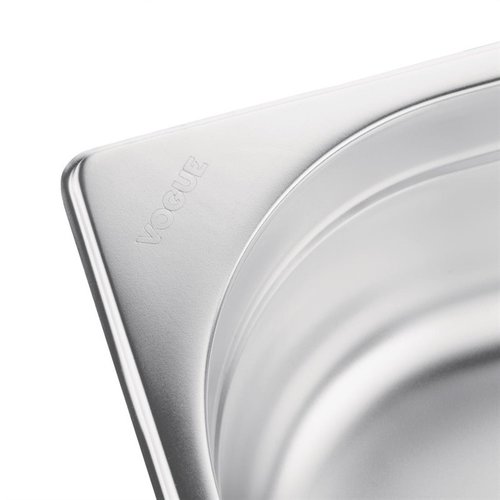 Vogue Stainless Steel Gastronorm Pan 2/1 65 mm Vogue Stainless Steel Gastronorm Pan 2/1 65 mm