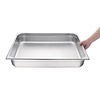 Vogue Stainless Steel Gastronorm Pan 2/1 100 mm